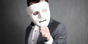 man hand mask