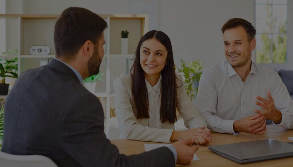 Corporate business people having a meeting in office discussing job project.